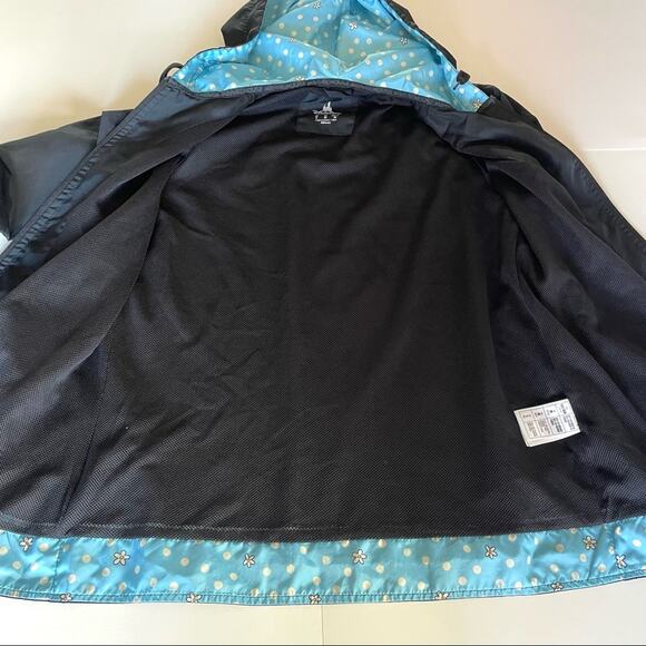 Vintage Walt Disney EMBROIDERED FLORAL Minnie Mouse Black Park Rain Jacket Small - Picture 13 of 13